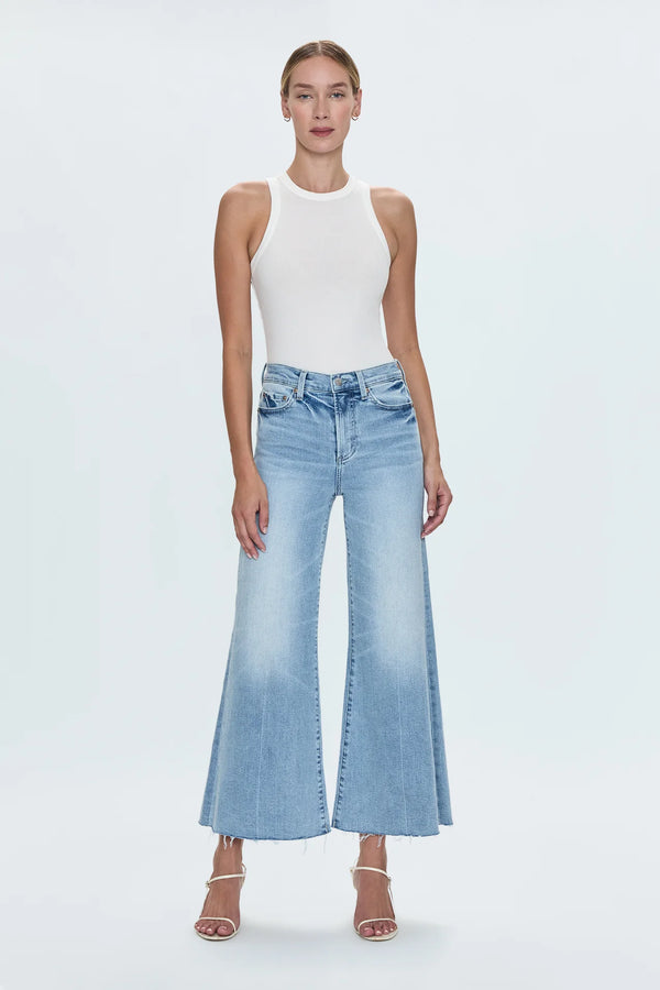 Pistola Izzy Mid Rise Wide Leg Crop- Strive