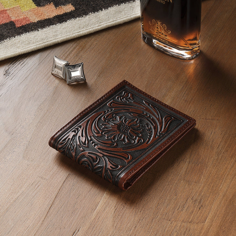 Stetson Tooled Bi-Fold Wallet