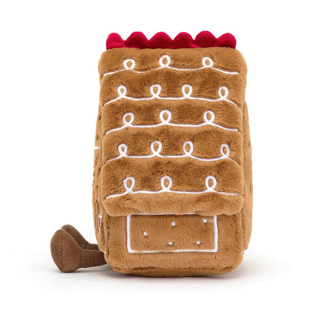 JELLYCAT Amuseables Gingerbread House Plush