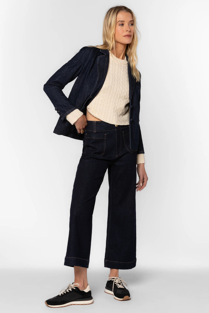 Velvet Heart Aristide Raw Blue Blazer