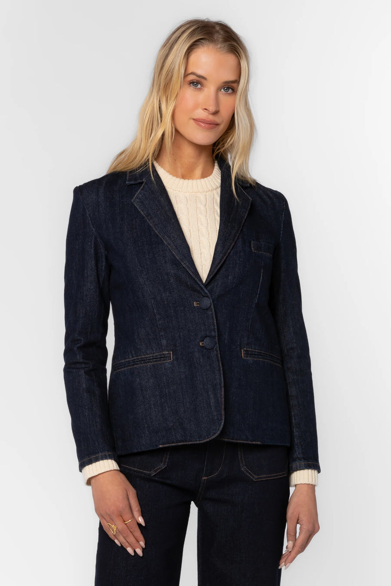 Velvet Heart Aristide Raw Blue Blazer