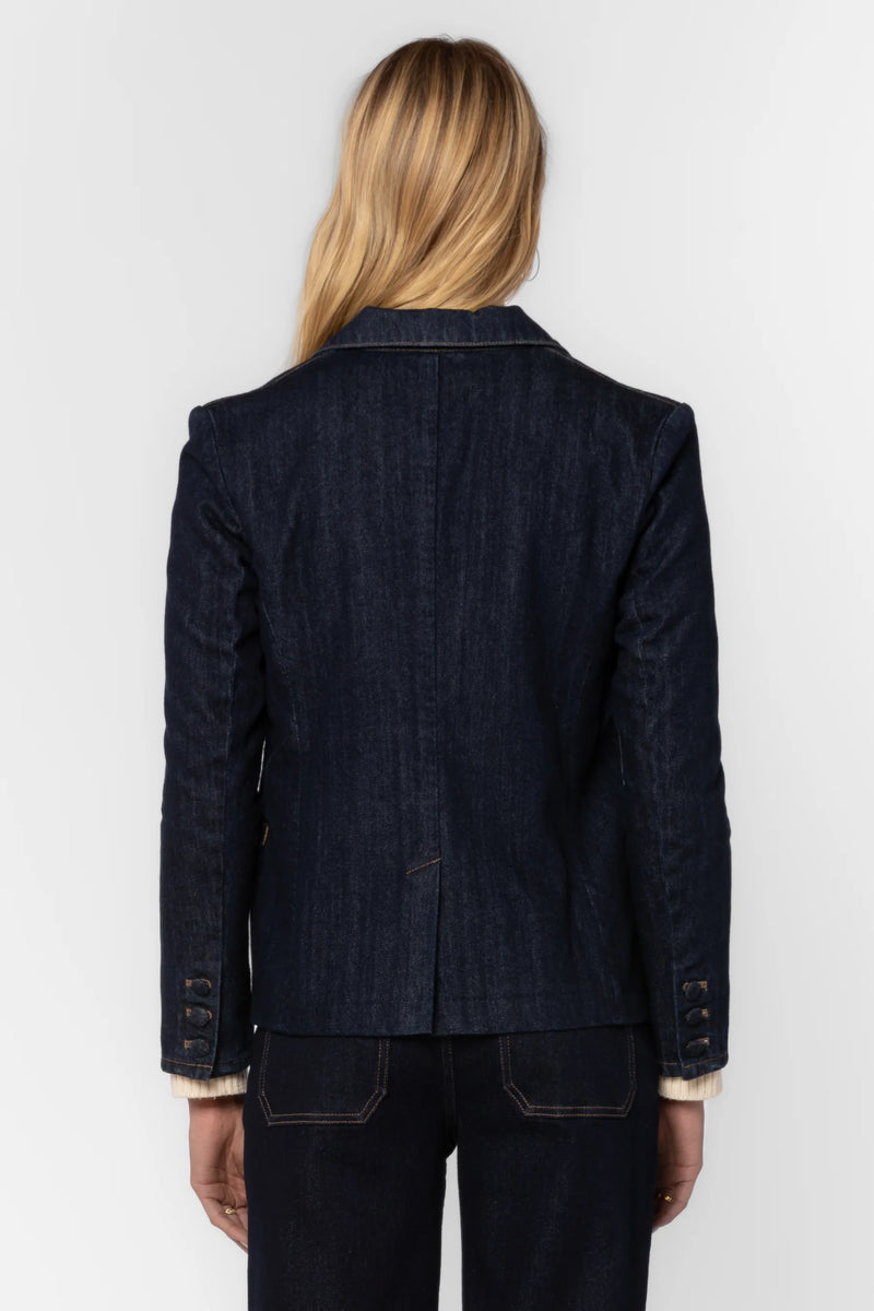 Velvet Heart Aristide Raw Blue Blazer