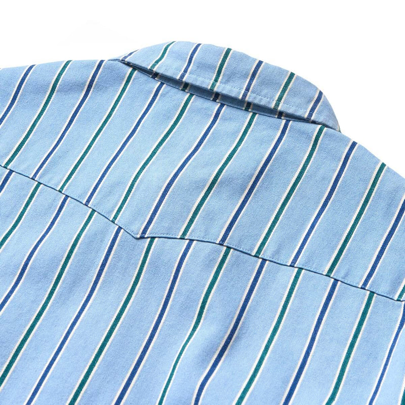 Seager Amarillo L/S Shirt Steel Blue Stripe