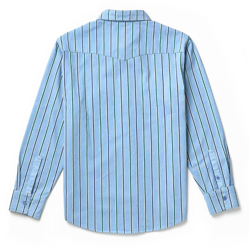 Seager Amarillo L/S Shirt Steel Blue Stripe