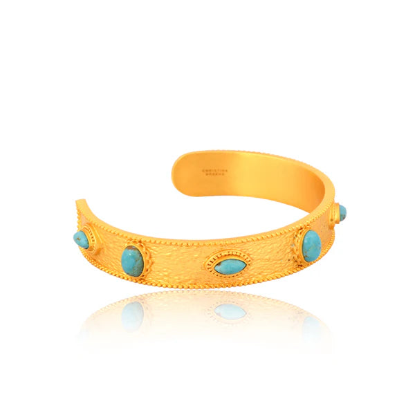 CHRISTINA GREENE Aphrodite Cuff - Turquoise