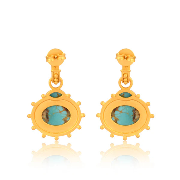 Christina Greene Athena Drop Earrings - Turquoise