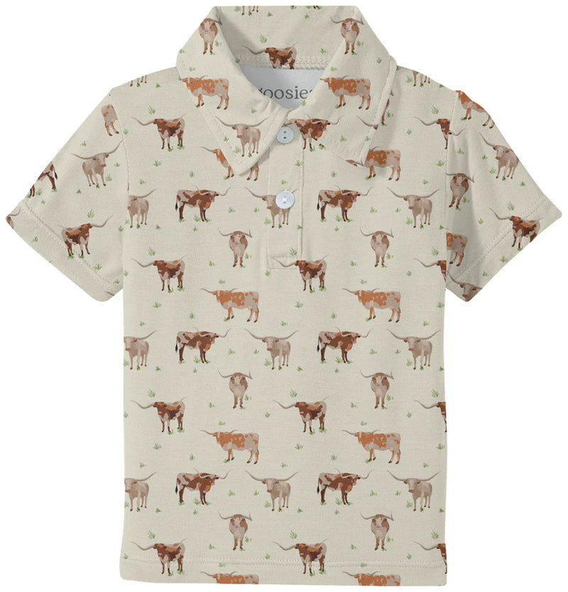 Goosies Short Sleeve Polo Shirt - Longhorns