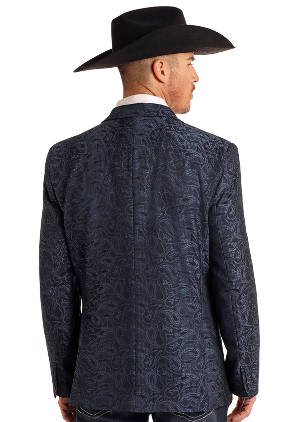 Rock & Roll Denim Paisley Jacquard Sport Coat