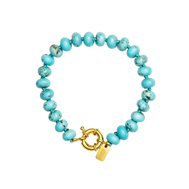 Christina Greene Eternal Turquoise Beaded Knotted Bracelet