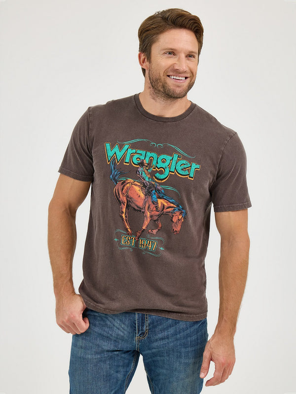 WRANGLER BUCKING BRONCO TEE