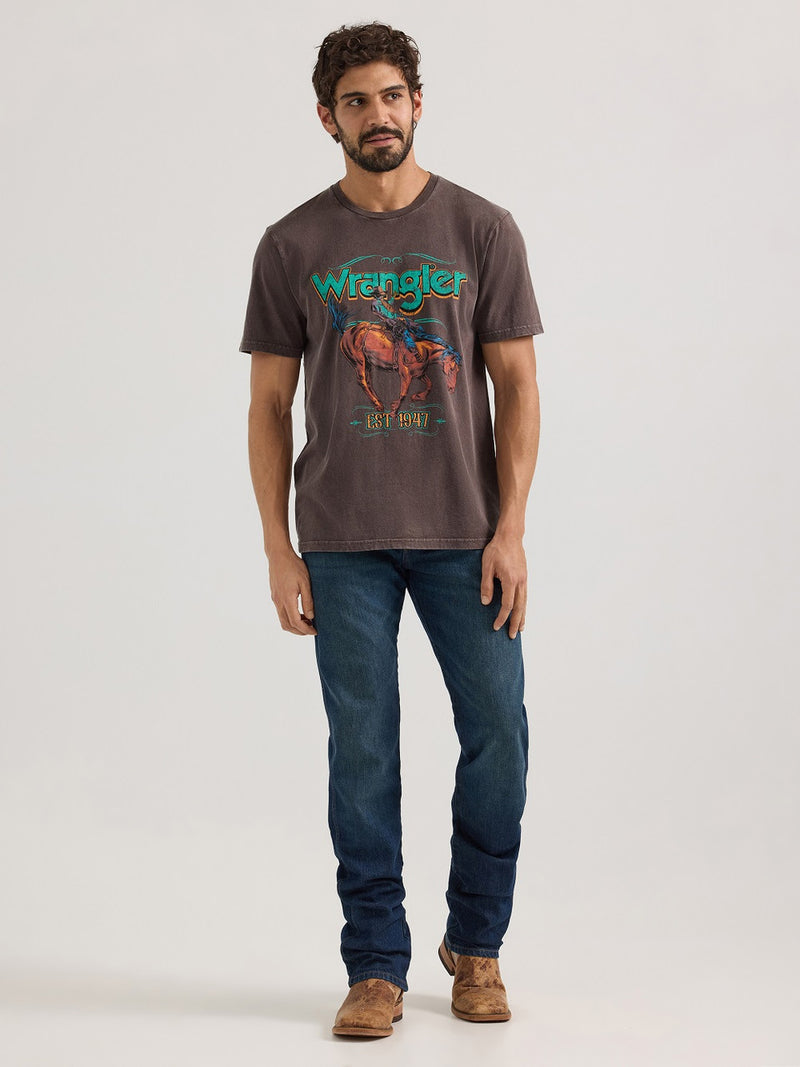 WRANGLER BUCKING BRONCO TEE