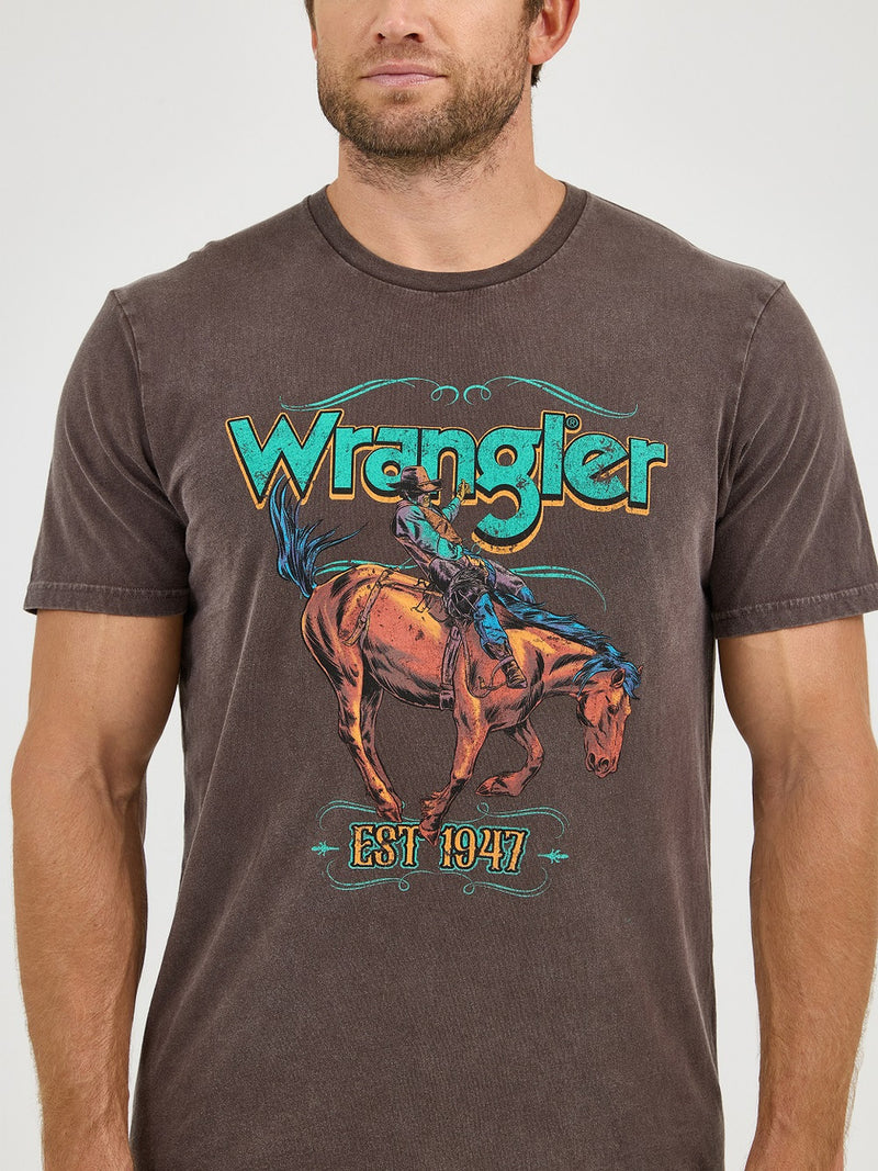 WRANGLER BUCKING BRONCO TEE