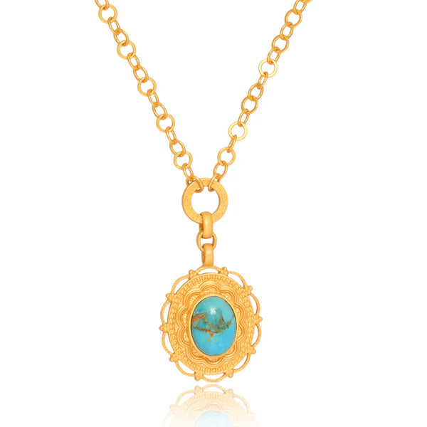 Christina Greene Blue Lagoon Pendant Necklace - Turquoise