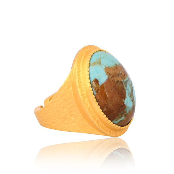 CHRISTINA GREENE Blue Lagoon Statement Ring - Turquoise