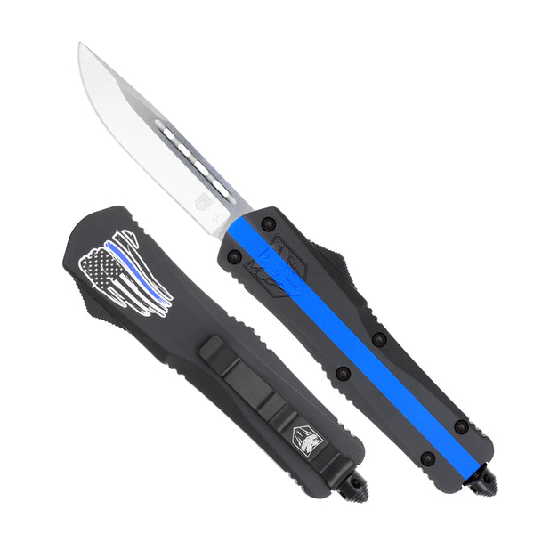 Cobratec Knives Medium FS-3 Blue Line USA Flag Knife