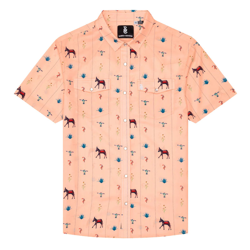 Raised By Coyotes Burro Trail Pearl Snap