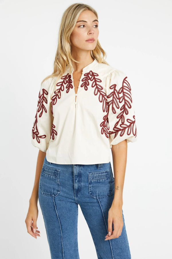 Caballero Collection Elodie Ivory / Chocolate Top