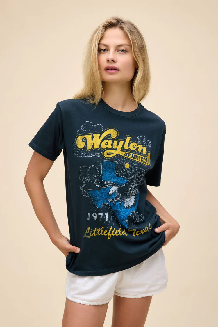 Daydreamer Waylon Jennings Littlefield Texas Weekend Tee