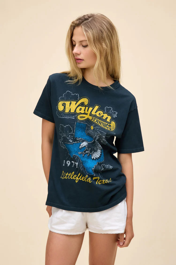 Daydreamer Waylon Jennings Littlefield Texas Weekend Tee