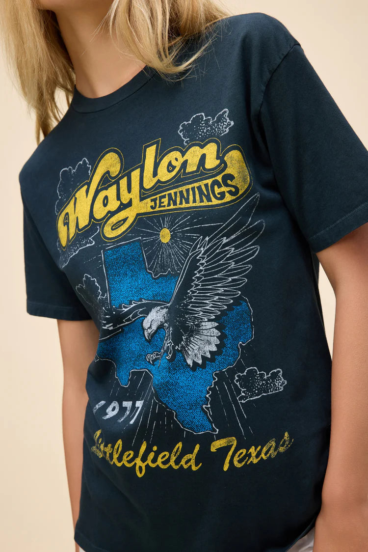 Daydreamer Waylon Jennings Littlefield Texas Weekend Tee