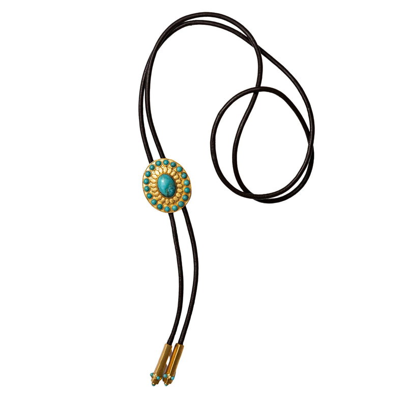 Christina Greene Canyon Sky Turquoise Bolo Tie