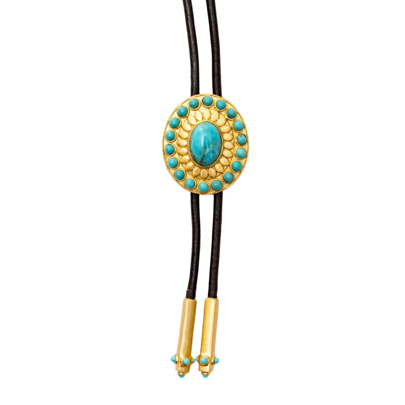 Christina Greene Canyon Sky Turquoise Bolo Tie