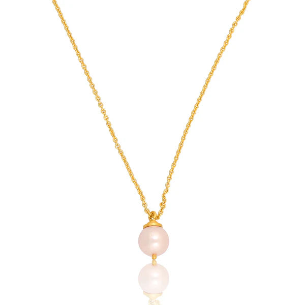 CHRISTINA GREENE DROP OF SUNSHINE NECKLACE - PEARL