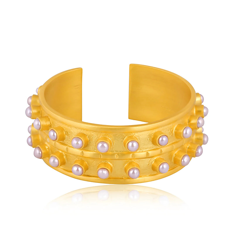 Christina Greene Ray of Light Cuff - Pearl