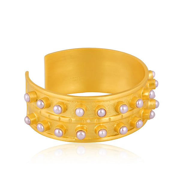 Christina Greene Ray of Light Cuff - Pearl