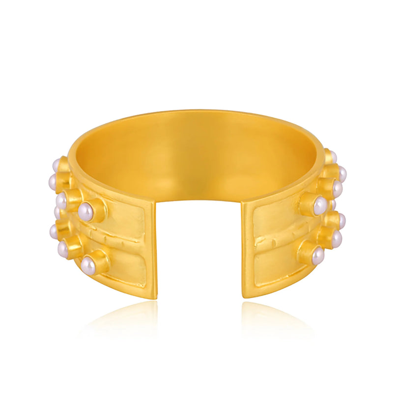 Christina Greene Ray of Light Cuff - Pearl