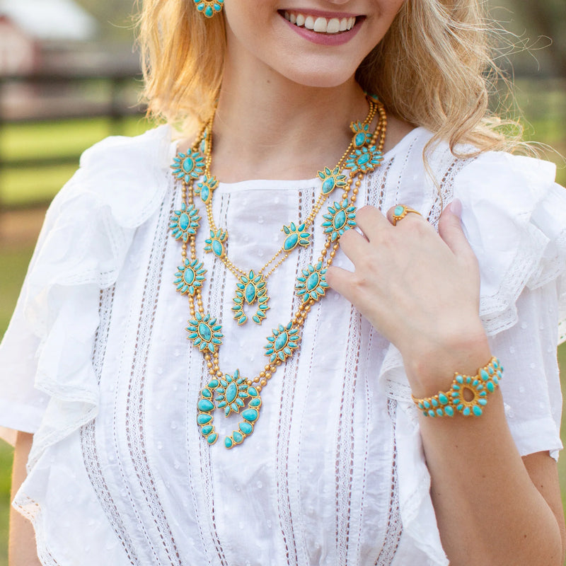 Christina Greene Desert Squash Blossom Necklace