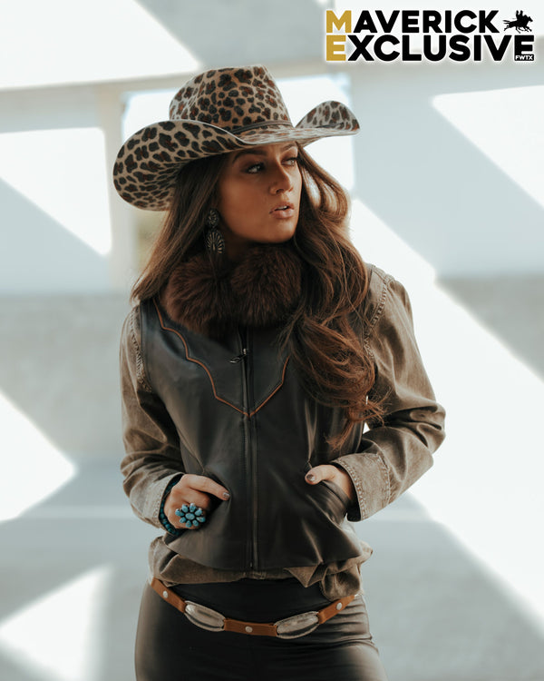 Maverick Exclusive Italian Calf and Fox Piping Vest