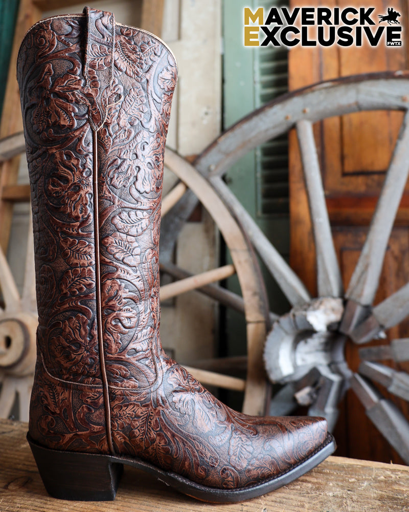 Rios of Mercedes Women's Indios Embossed 15" Cowboy Boot