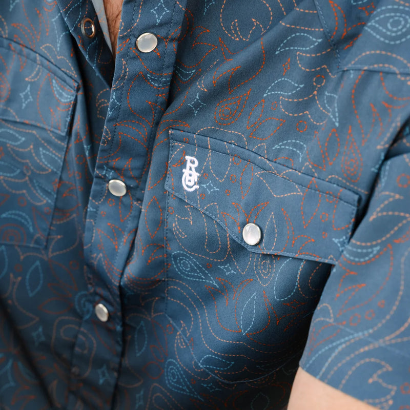 Raised By Coyotes Cowboy Threads Pearl Snap