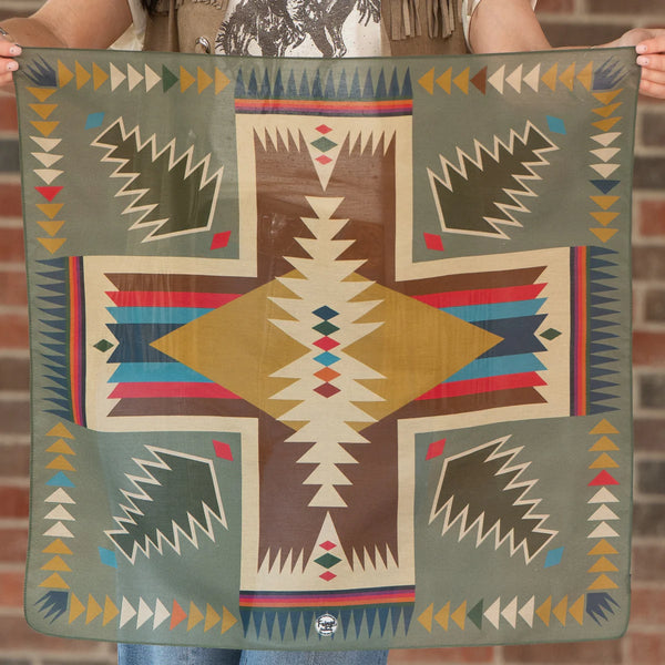 Cross Me Bandana- Sage 