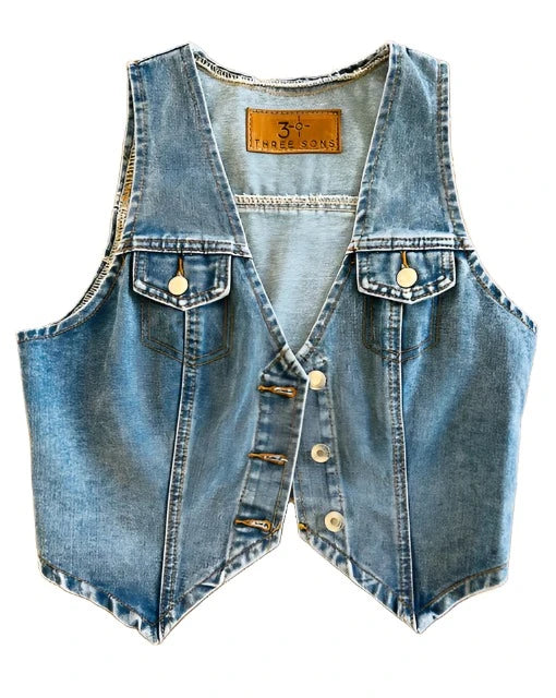 THREE SONS JACKSON HOLE DENIM VEST