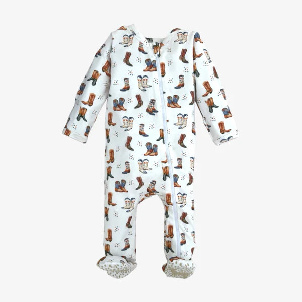 VELVET FAWN THOSE BOOTS ZIP COLBALT PAJAMA