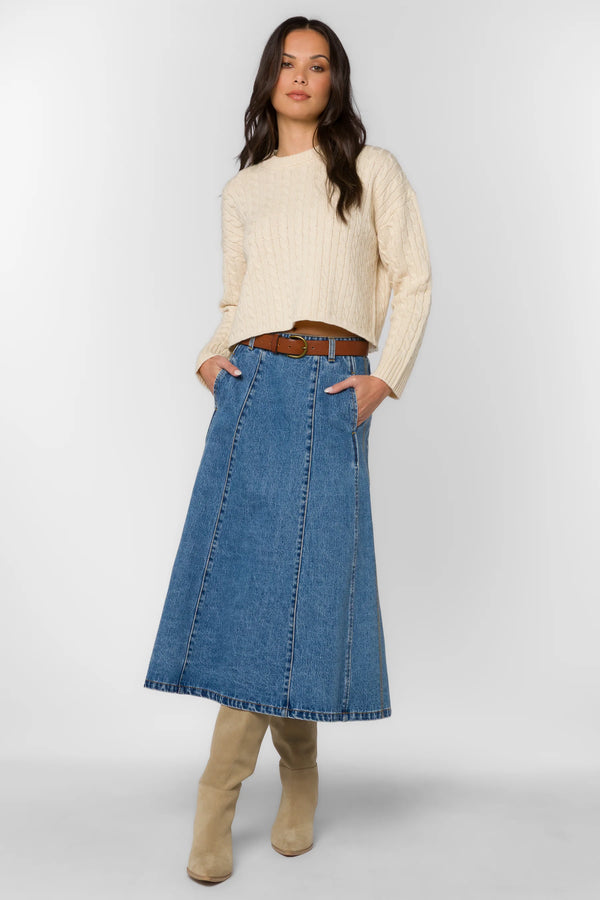 Velvet Heart Dallas Blue Skirt