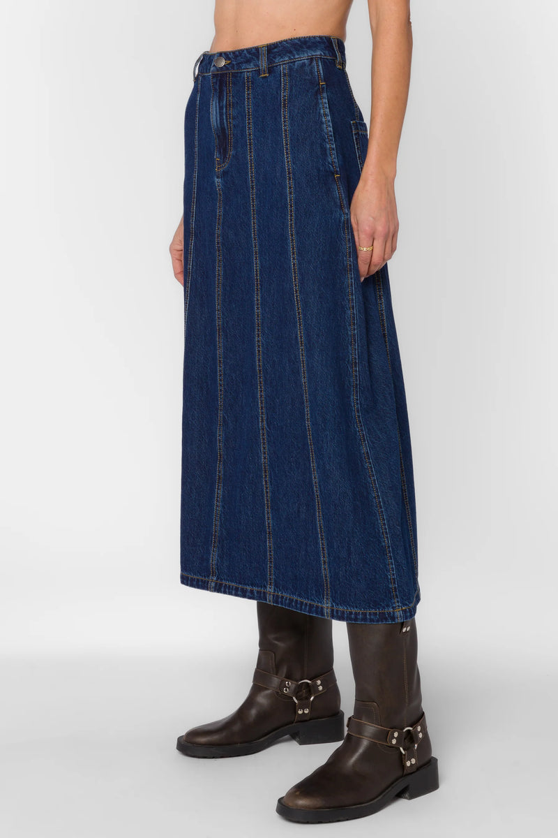 Velvet Heart Deedee Dark Rinse Skirt