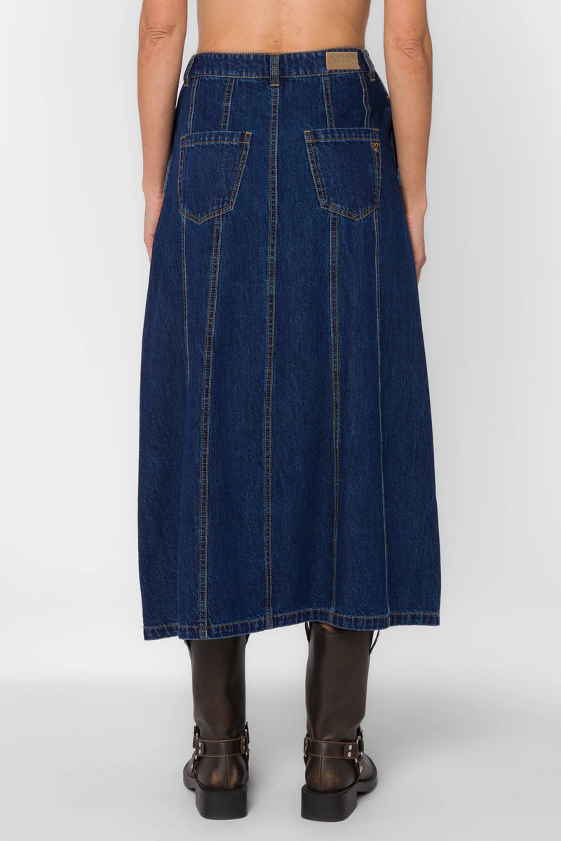 Velvet Heart Deedee Dark Rinse Skirt