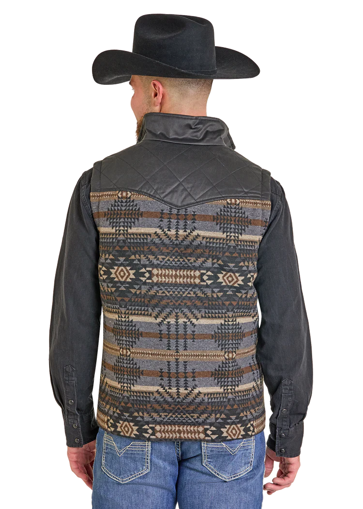 Panhandle Slim Jacquard Aztec Printed Vest