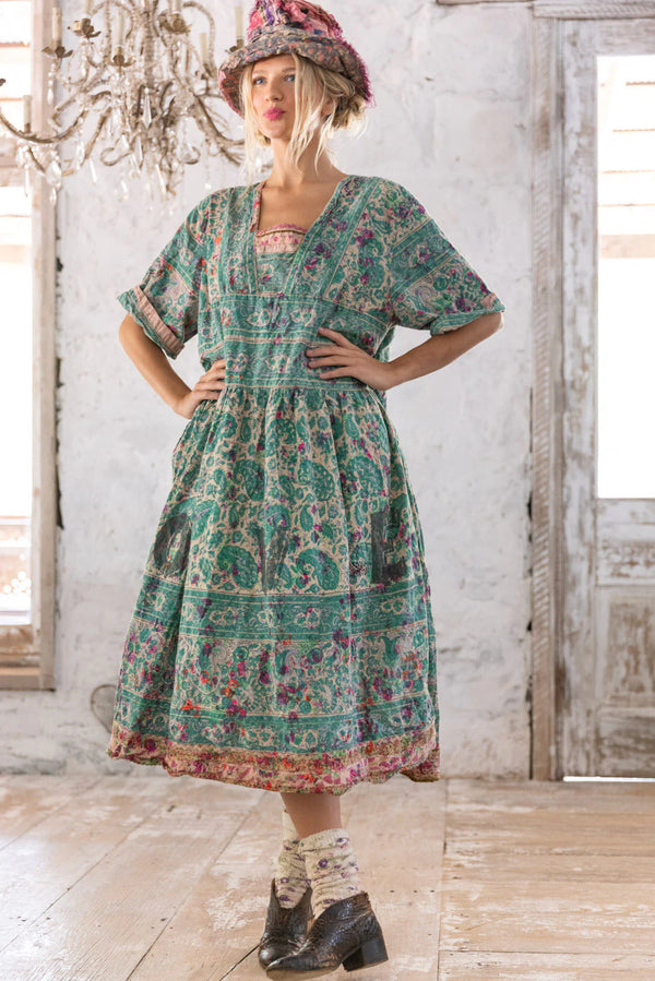 MAGNOLIA PEARL BLOCKPRINT TAIGI DRESS