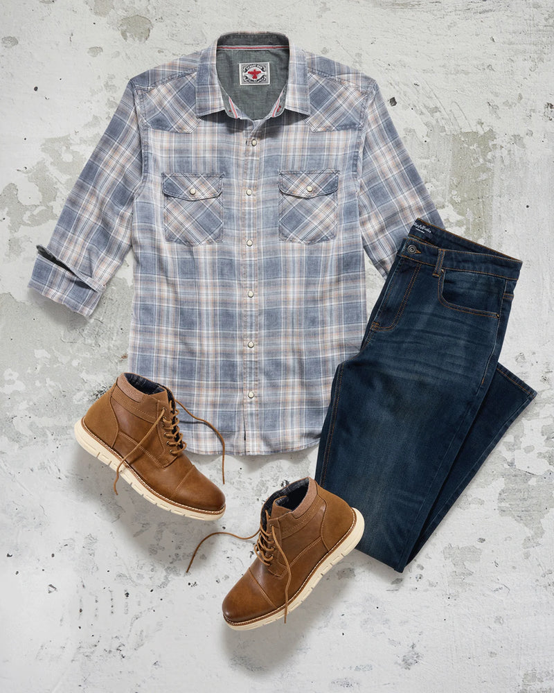 FLAG AND ANTHEM LAMAR VINTAGE SOFT WESTERN SHIRT