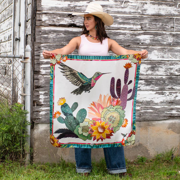 CACTUS BLOOMS LONG AND TALL SCARF 