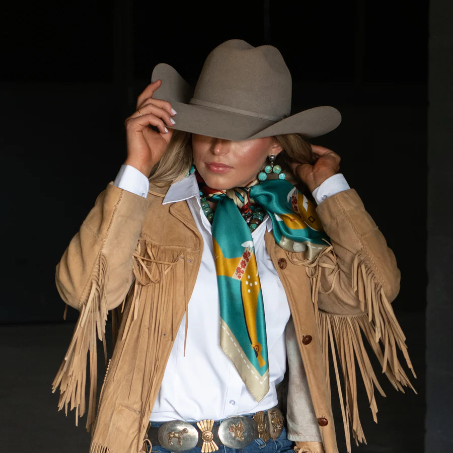 Journey Shorty Scarf- Turquoise – Maverick Fine Western Wear