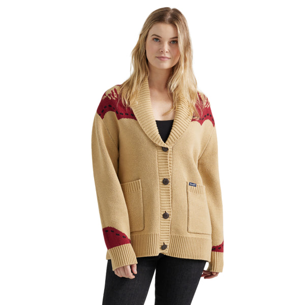 Wrangler Retro Long Live Cowboys Yoke Cardigan