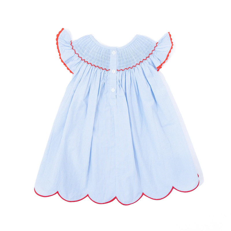 BOOTS & BOWS SMOCKING CO. Girls Texas Flag Dress