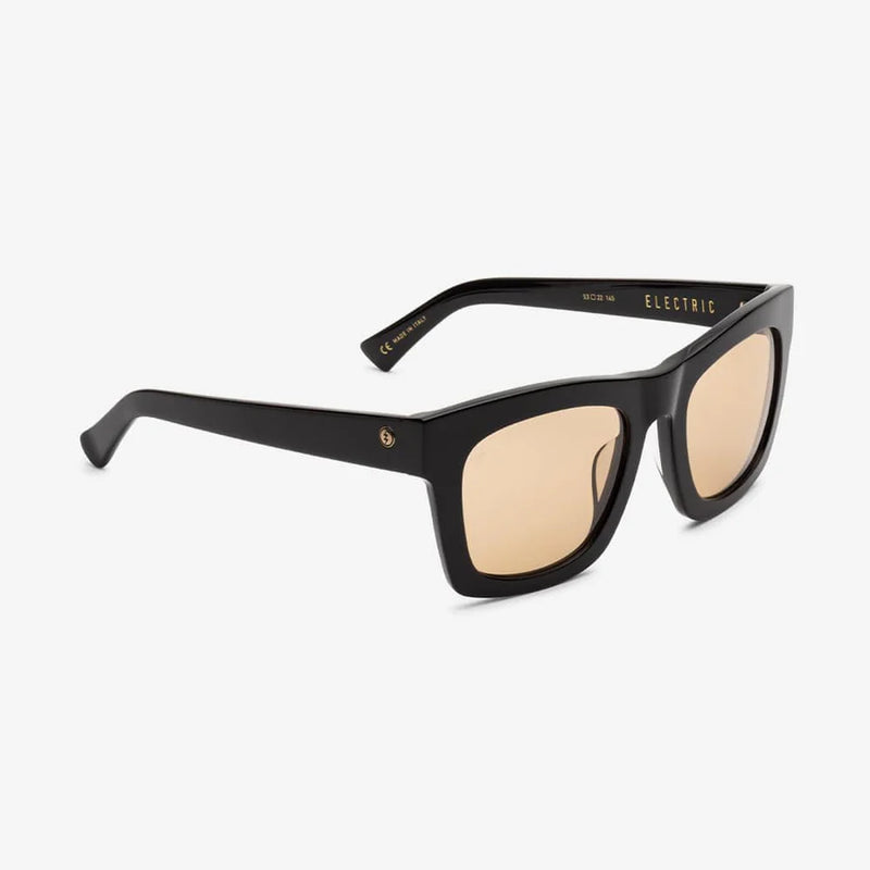 ELECTRIC SUNGLASSES CRASHER 53 GLOSS BLACK/ AMBER