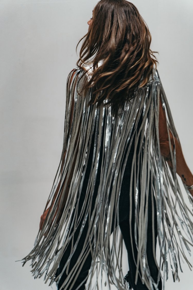 Hannah Mead Levy 777 Leather Cape