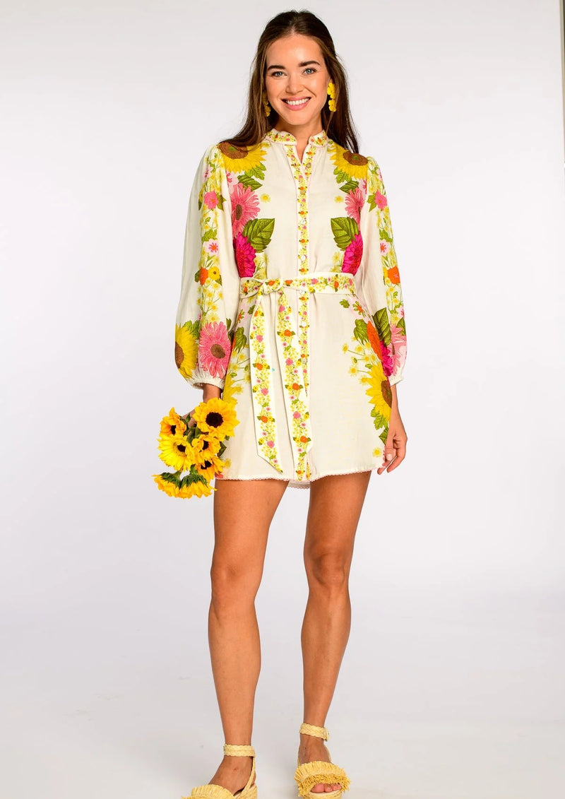 Elizabeth James Sadie Dress in Wildflower Ivory
